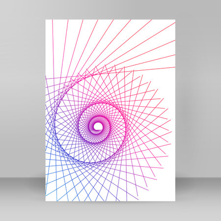 Business templates for multipurpose presentation. Easy editable vector EPS 10 layout. design brochure A4 format advertising, Northern Lights neon effect on purple background event party flyerのイラスト素材
