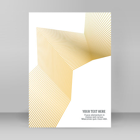 Design elements. Curved sharp corners many streak. Abstract vertical broken stripes on white background isolated. Creative band art. Vector illustration EPS 10. Black lines created using Blend Toolのイラスト素材