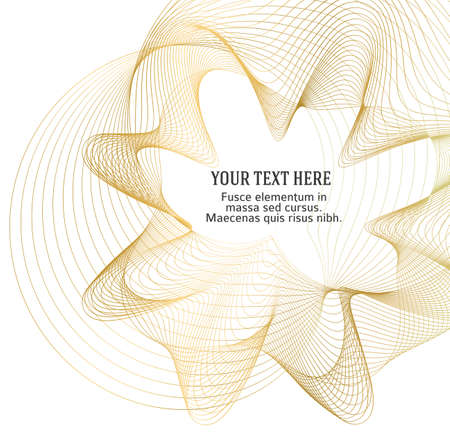Design elements. Wave of many glittering lines. Abstract glow wavy stripes on white background isolated. Creative line art. Vector illustration EPS 10. Colourful waves with lines created using Blendのイラスト素材