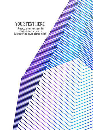Design element rotation intersection overlay thin lines forms frame for background presentation. Vector illustration EPS 10 for new product newsletters, technology graphics, report firm, industrialのイラスト素材