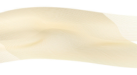 Design elements. Wave of many glittering lines circle ring. Abstract glow wavy stripes on white background isolated. Vector illustration EPS 10. Glitter waves with lines created using Blend Toolのイラスト素材