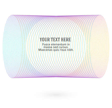 Design elements. Wave of many glittering lines. Abstract glow wavy stripes on white background isolated. Creative line art. Vector illustration EPS 10. Colourful waves with lines created using Blendのイラスト素材