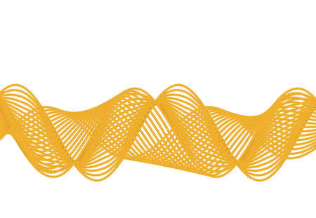 Design elements. Wave of many glittering lines. Abstract glow wavy stripes on white background isolated. Creative line art. Vector illustration EPS 10. Colourful waves with lines created using Blendのイラスト素材