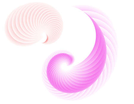 Abstract design element on white background of twisted lines. Vector Illustration eps 10 Golden ratio traditional proportions vector icon beauty salon, for elegant business card, background event partyのイラスト素材