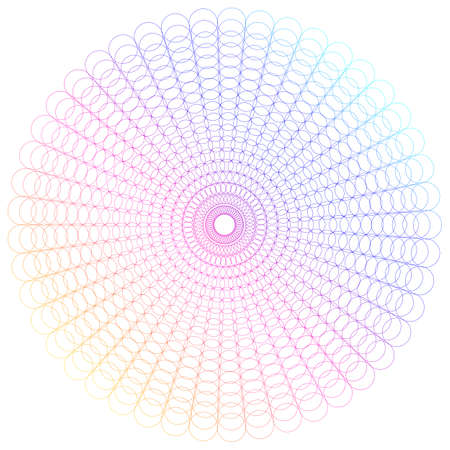 Abstract design element on white background of twisted lines. Vector Illustration eps 10 Golden ratio traditional proportions vector icon beauty salon, for elegant business card, background event partyのイラスト素材
