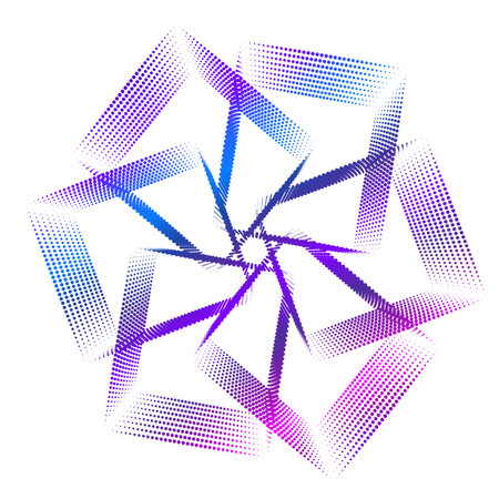 Abstract design element on white background of twisted lines. Vector Illustration eps 10 Golden ratio traditional proportions vector icon beauty salon, for elegant business card, background event partyのイラスト素材