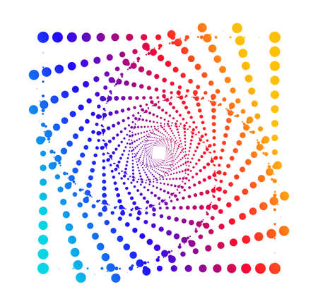 Abstract design element on white background of twisted lines. Vector Illustration eps 10 Golden ratio traditional proportions vector icon beauty salon, for elegant business card, background event partyのイラスト素材