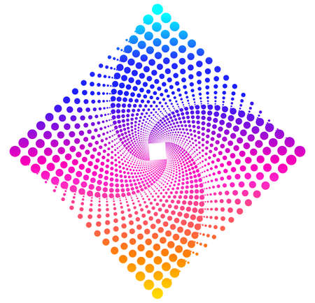 Abstract design element on white background of twisted lines. Vector Illustration eps 10 Golden ratio traditional proportions vector icon beauty salon, for elegant business card, background event partyのイラスト素材