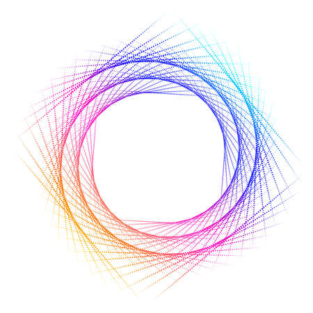 Abstract design element on white background of twisted lines. Vector Illustration eps 10 Golden ratio traditional proportions vector icon beauty salon, for elegant business card, background event partyのイラスト素材