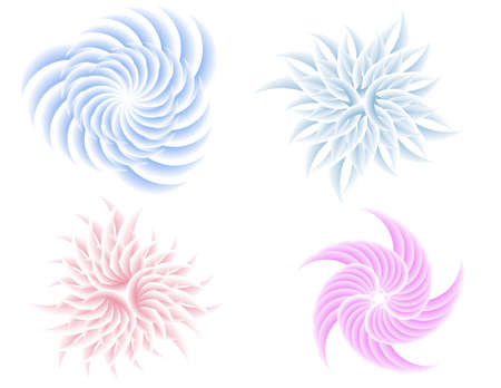 Abstract design element on white background of twisted lines. Vector Illustration eps 10 Golden ratio traditional proportions vector icon beauty salon, for elegant business card, background event partyのイラスト素材