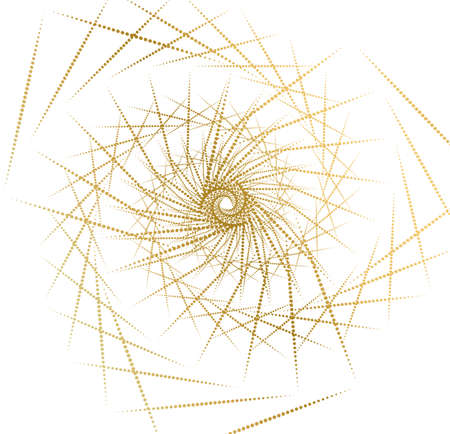 Abstract design element on white background of twisted lines. Vector Illustration eps 10 Golden ratio traditional proportions vector icon beauty salon, for elegant business card, background event partyのイラスト素材