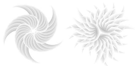 Abstract spiral tor design element on white background of twist lines. Vector Illustration eps 10 for icon beauty salon, for elegant business card, background event party flyer, sea team, ocean shellのイラスト素材