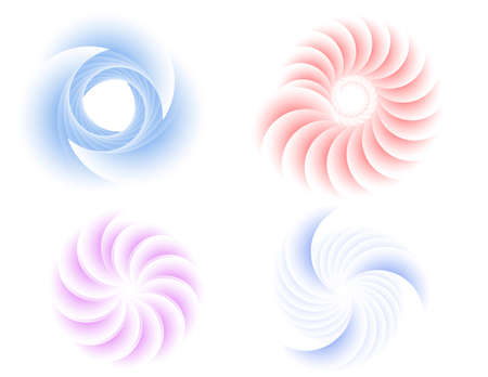 Abstract design element on white background of twisted lines. Vector Illustration eps 10 Golden ratio traditional proportions vector icon beauty salon, for elegant business card, background event partyのイラスト素材
