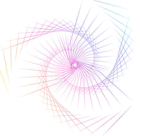 Abstract design element on white background of twisted lines. Vector Illustration eps 10 Golden ratio traditional proportions vector icon beauty salon, for elegant business card, background event partyのイラスト素材
