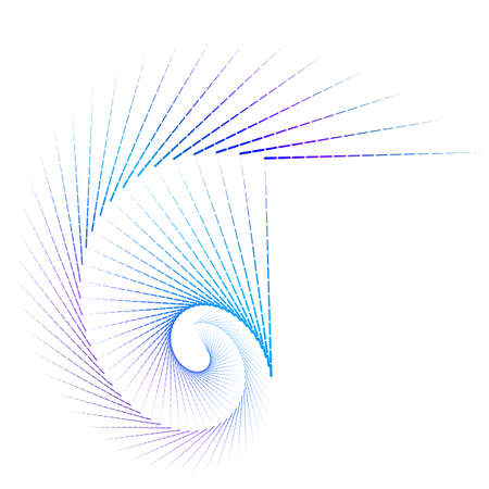 Abstract design element on white background of twisted lines. Vector Illustration eps 10 Golden ratio traditional proportions vector icon beauty salon, for elegant business card, background event partyのイラスト素材