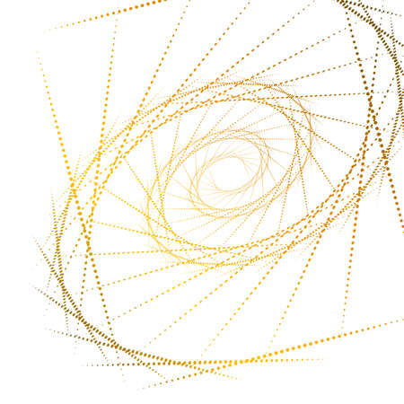 Abstract design element on white background of twisted lines. Vector Illustration eps 10 Golden ratio traditional proportions vector icon beauty salon, for elegant business card, background event partyのイラスト素材