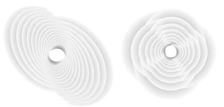Abstract spiral tor design element on white background of twist lines. Vector Illustration eps 10 for icon beauty salon, for elegant business card, background event party flyer, sea team, ocean shellのイラスト素材