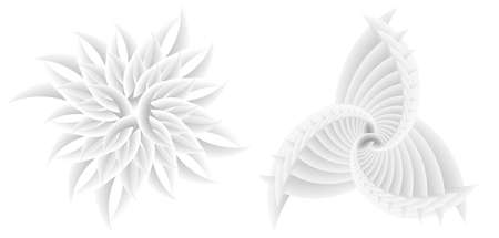 Abstract spiral tor design element on white background of twist lines. Vector Illustration eps 10 for icon beauty salon, for elegant business card, background event party flyer, sea team, ocean shellのイラスト素材