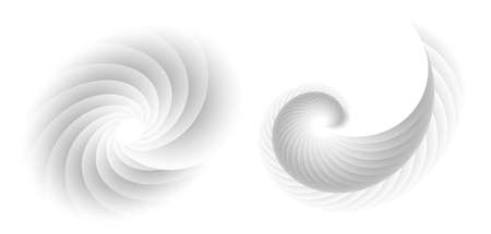 Abstract spiral tor design element on white background of twist lines. Vector Illustration eps 10 for icon beauty salon, for elegant business card, background event party flyer, sea team, ocean shellのイラスト素材