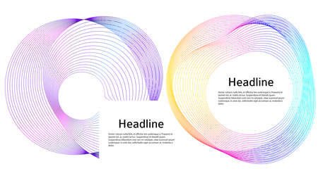 Abstract design element on white background of twisted lines. Vector Illustration eps 10 Golden ratio traditional proportions vector icon beauty salon, for elegant business card, background event partyのイラスト素材