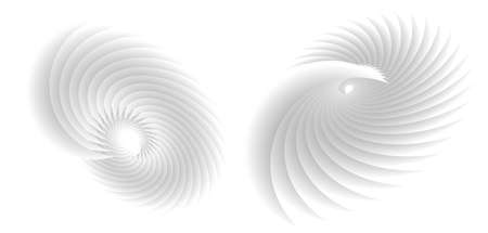 Abstract spiral tor design element on white background of twist lines. Vector Illustration eps 10 for icon beauty salon, for elegant business card, background event party flyer, sea team, ocean shellのイラスト素材