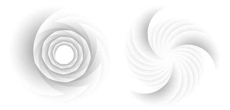 Abstract spiral tor design element on white background of twist lines. Vector Illustration eps 10 for icon beauty salon, for elegant business card, background event party flyer, sea team, ocean shellのイラスト素材