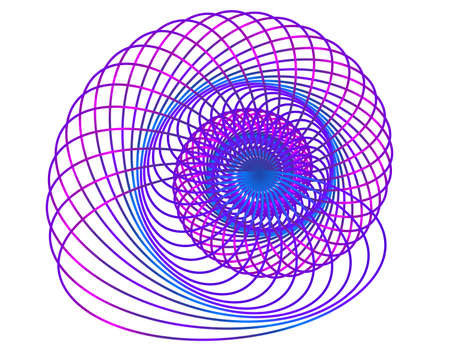 Abstract design element on white background of twisted lines. Vector Illustration eps 10 Golden ratio traditional proportions vector icon beauty salon, for elegant business card, background event partyのイラスト素材