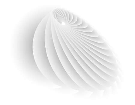 Abstract spiral tor design element on white background of twist lines. Vector Illustration eps 10 for icon beauty salon, for elegant business card, background event party flyer, sea team, ocean shellのイラスト素材