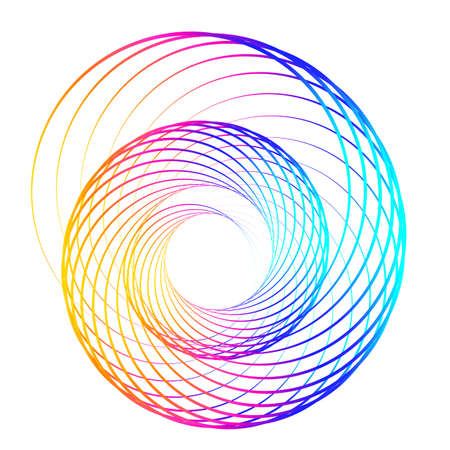 Abstract design element on white background of twisted lines. Vector Illustration eps 10 Golden ratio traditional proportions vector icon beauty salon, for elegant business card, background event partyのイラスト素材