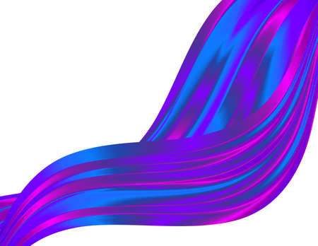 design elements. Wave of many glittering lines. Abstract glow wavy stripes on white background isolated. Vector illustration EPS 10. Glitter waves with lines created using Blend Toolのイラスト素材