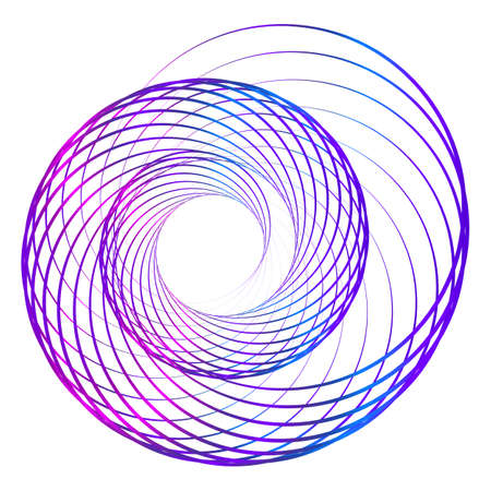 Abstract design element on white background of twisted lines. Vector Illustration eps 10 Golden ratio traditional proportions vector icon beauty salon, for elegant business card, background event partyのイラスト素材