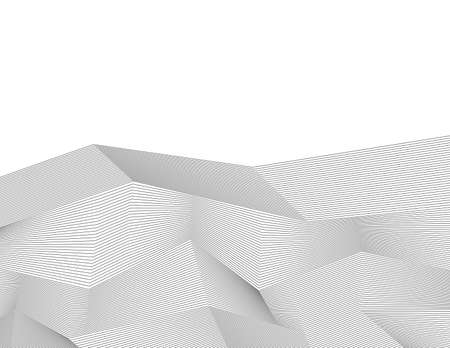 White black color. Linear background. design elements. polygonal lines. Protective layer for banknotes, certificates template. Vector Vector lines of different thicknesses from thin to thick EPS 10のイラスト素材