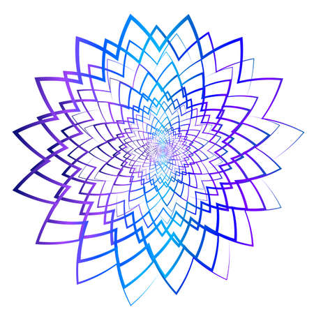 Abstract design element on white background of twisted lines. Vector Illustration eps 10 Golden ratio traditional proportions vector icon beauty salon, for elegant business card, background event partyのイラスト素材