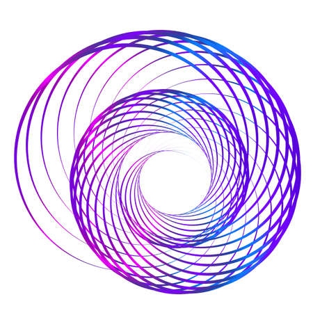 Abstract design element on white background of twisted lines. Vector Illustration eps 10 Golden ratio traditional proportions vector icon beauty salon, for elegant business card, background event partyのイラスト素材