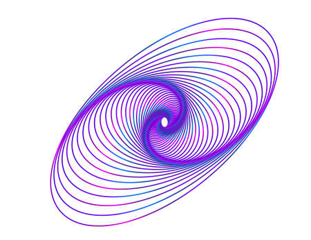 Abstract design element on white background of twisted lines. Vector Illustration eps 10 Golden ratio traditional proportions vector icon beauty salon, for elegant business card, background event partyのイラスト素材