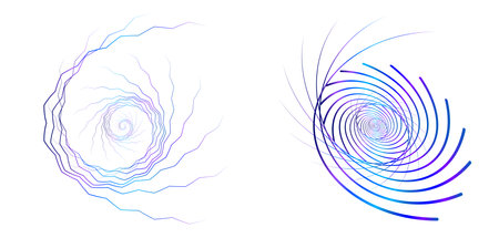 Abstract design element on white background of twisted lines. Vector Illustration eps 10 Golden ratio traditional proportions vector icon beauty salon, for elegant business card, background event partyのイラスト素材