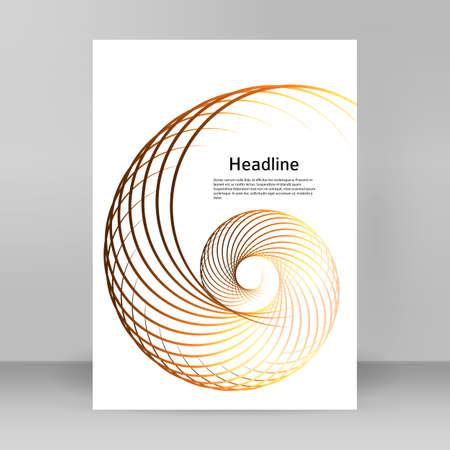 Business templates for multipurpose presentations. Easy editable vector EPS 10 layout. design brochure A4 format advertising, for new product newsletters, technology graphics, report firm, industrialのイラスト素材
