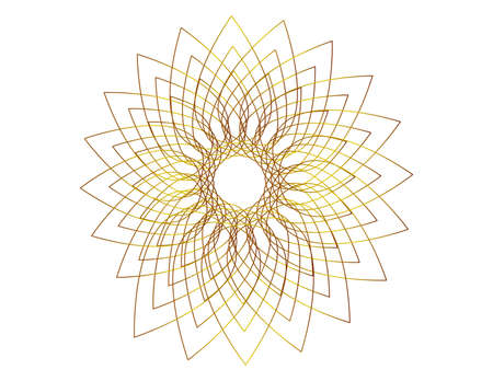 design elements. Wave of many glittering lines. Abstract glow wavy stripes on white background isolated. Vector illustration EPS 10. Glitter waves with lines created using Blend Toolのイラスト素材
