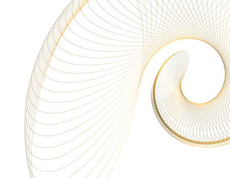 design elements. Wave of many glittering lines. Abstract glow wavy stripes on white background isolated. Vector illustration EPS 10. Glitter waves with lines created using Blend Toolのイラスト素材