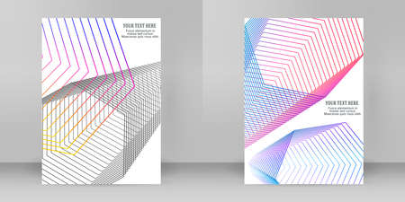 design elements. Wave of many glittering swirl. Abstract glow wavy stripes on white background isolated. creative art. Vector illustration EPS 10. Colorful waves with lines created using Blendのイラスト素材