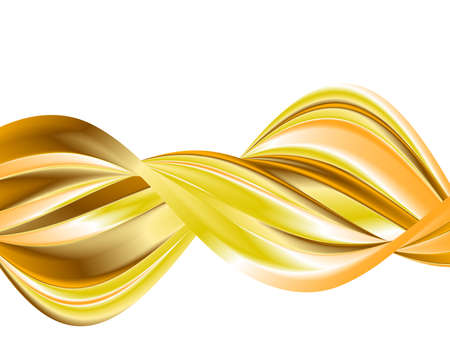 design elements. Wave of many glittering lines. Abstract glow wavy stripes on white background isolated. Vector illustration EPS 10. Glitter waves with lines created using Blend Toolのイラスト素材