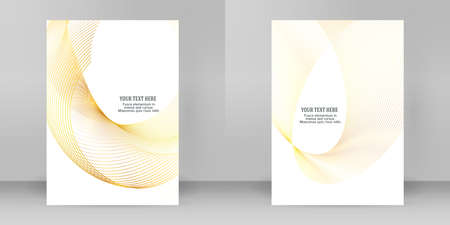 design elements. Wave of many glittering lines. Abstract glow wavy stripes on white background isolated. Vector illustration EPS 10. Glitter waves with lines created using Blend Toolのイラスト素材