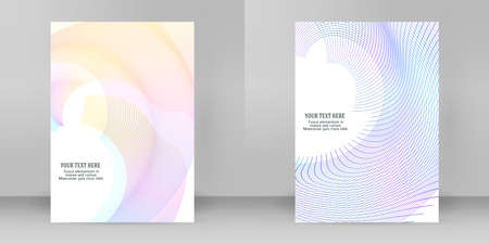 design elements. Wave of many glittering lines. Abstract glow wavy stripes on white background isolated. Vector illustration EPS 10. Glitter waves with lines created using Blend Toolのイラスト素材