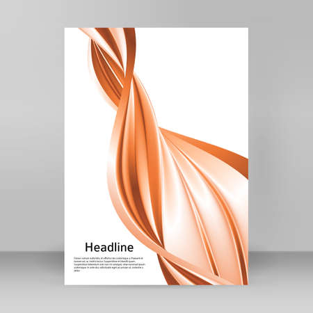 design elements. Wave of many glittering lines. Abstract glow wavy stripes on white background isolated. Vector illustration EPS 10. Glitter waves with lines created using Blend Toolのイラスト素材