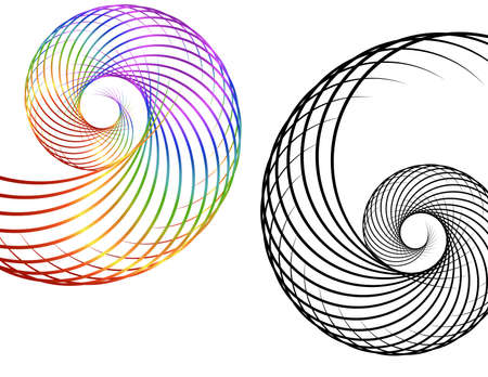 design elements. Wave of many gray lines. Abstract wavy stripes on white background isolated. creative line art. Vector illustration EPS 10. Colorful shiny waves with lines created using Blend Tool.のイラスト素材