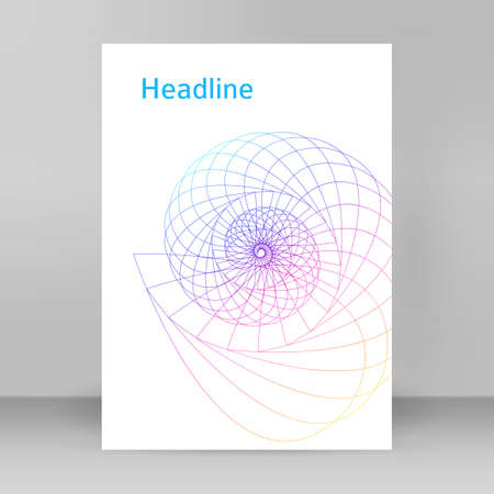design elements. Wave of many gray lines. Abstract wavy stripes on white background isolated. creative line art. Vector illustration EPS 10. Colorful shiny waves with lines created using Blend Tool.のイラスト素材