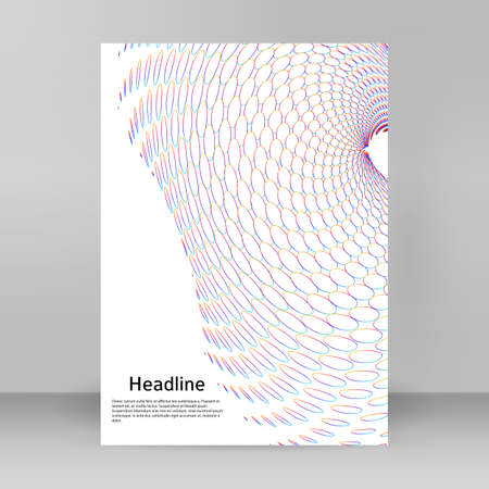 Abstract design element on white background of twisted lines. Vector Illustration  Golden ratio traditional proportions vector icon beauty salon, for elegant business card, background event partyのイラスト素材