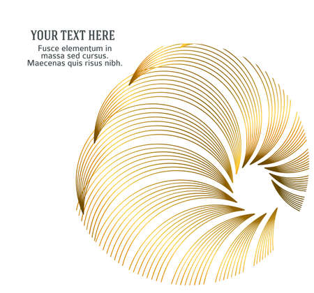 design elements. Wave of many purple lines circle ring. Abstract vertical wavy stripes on white background isolated. Vector illustration EPS 10. Colorful waves with lines created using Blend Toolのイラスト素材