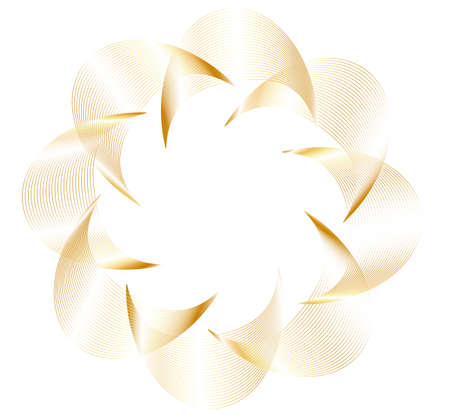 design elements. Wave of many purple lines circle ring. Abstract vertical wavy stripes on white background isolated. Vector illustration EPS 10. Colorful waves with lines created using Blend Toolのイラスト素材