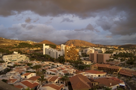 The Canary Islands. The island of Tenerife. The view from the hotel.の写真素材